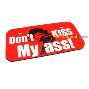 스쿠터 패션번호판(Dont Kiss my ass)